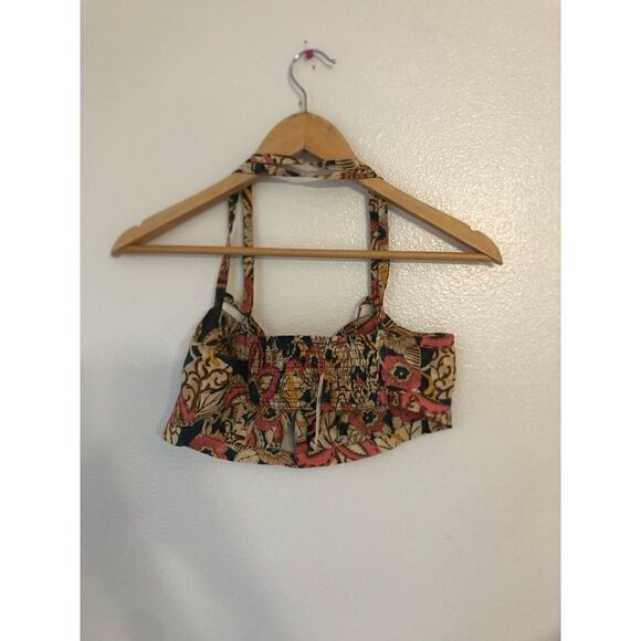 Brand New Anthropologie Pilcro Printed Surf Bra Cotton Top Size Small - Picture 7 of 13